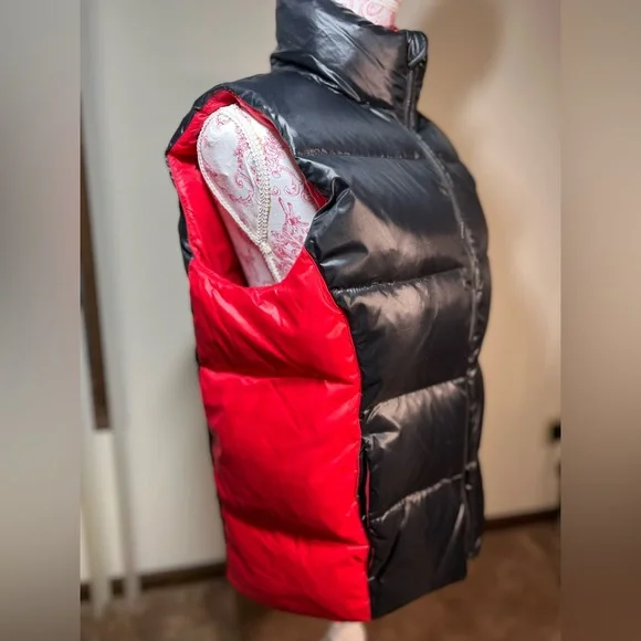 Polo Ralph Lauren Big Horse Red Black Puffer Vest size L (14 - 16) - Picture 2 of 7